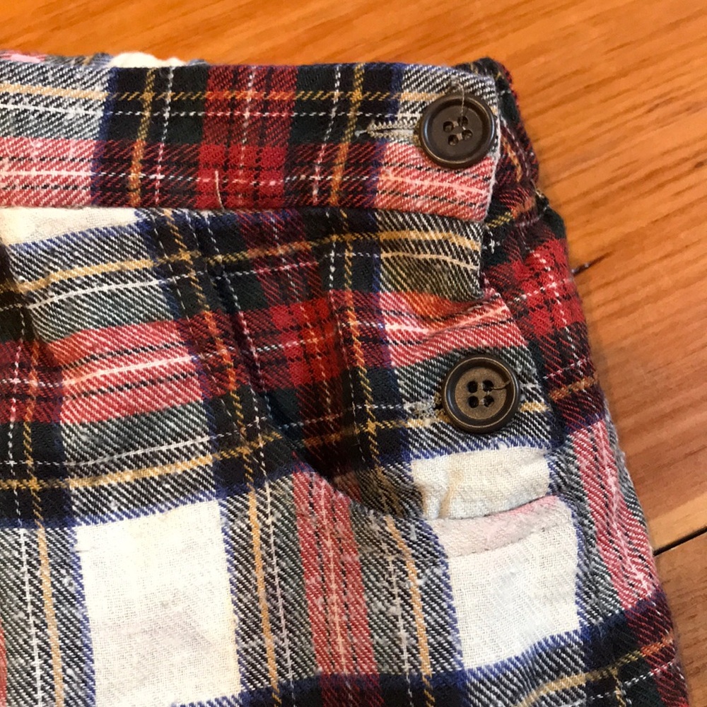 BONPOINT 10 Tartan Check Wool Skirt - Picture 5 of 6